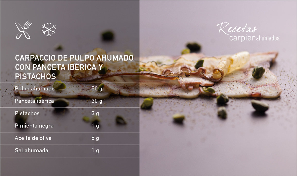 carpaccio pulpo ahumado